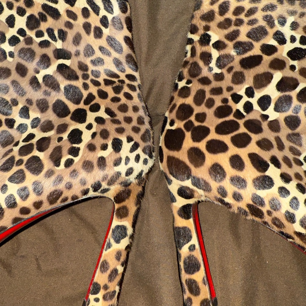 Christian Louboutin Leopard booties